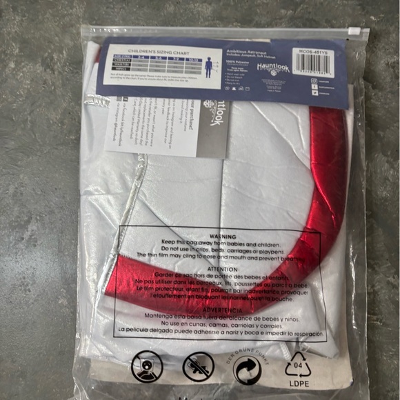 Hauntlook ambitious astronaut costume kids small new unisex - Picture 4 of 4